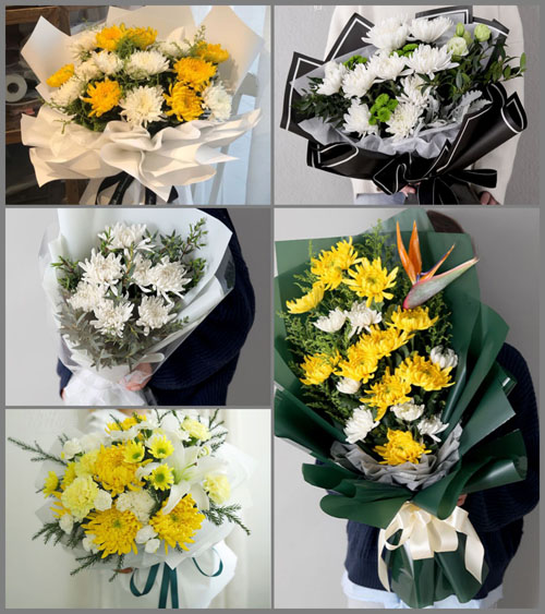 山东菏泽牡丹区马岭岗镇通古集村白事花束代送